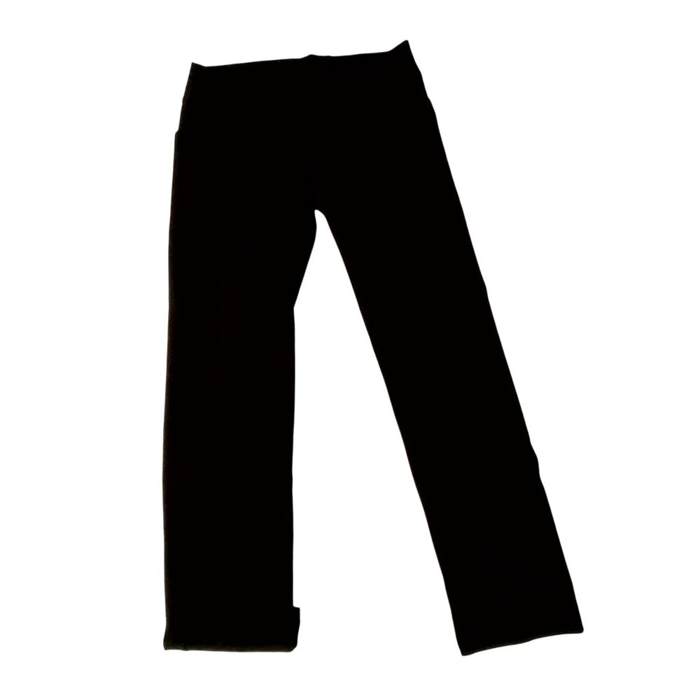 Miki Womens Black Stretch Leggings XL Cotton/Spandex Blend High Waist  USA Made